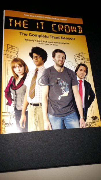 My Chris O'Dowd autographed copy of The IT Crowd Series 3